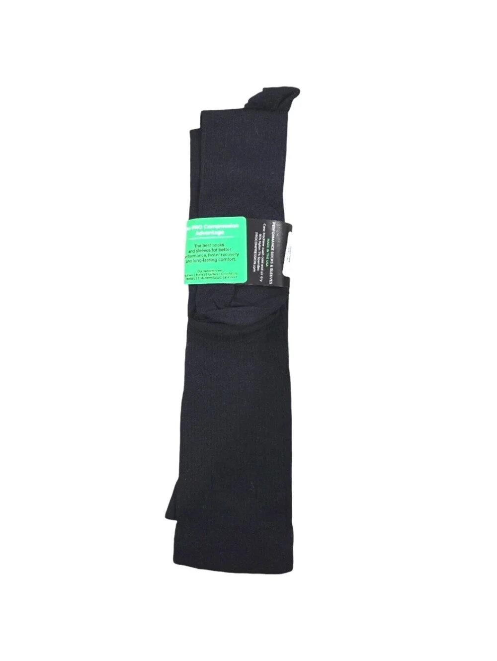 Pro Compression Marathon Knee Socks Black Size Large XLarge Run Nurse Teacher